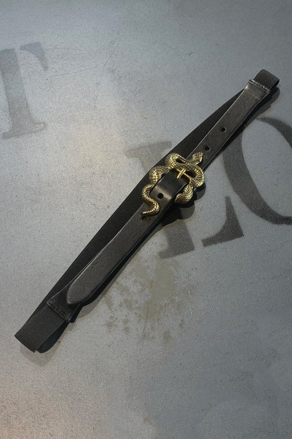 cintura sottile pelle piu elast fibbia serpente