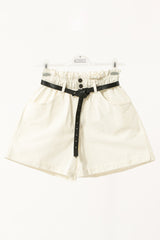 pantalone corto con cintura